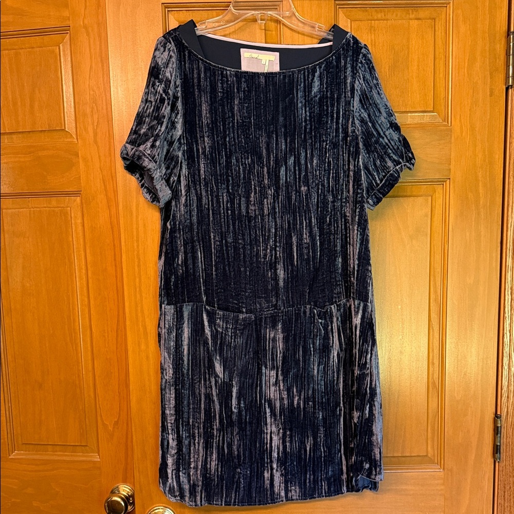 Anthropologie Floreat Black Sheath Mini Dress with Puff Sleeves